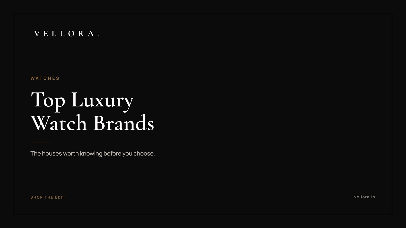 Top Luxury Watch Brands Worth Knowing in 2026