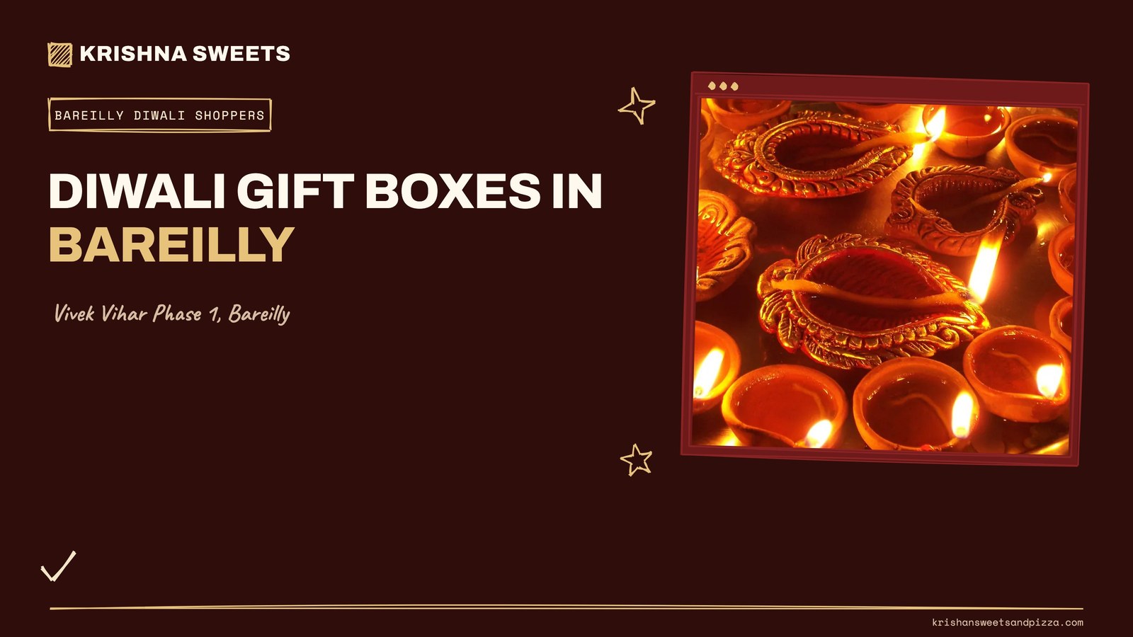 Diwali gift box in Bareilly with mithai and chocolates