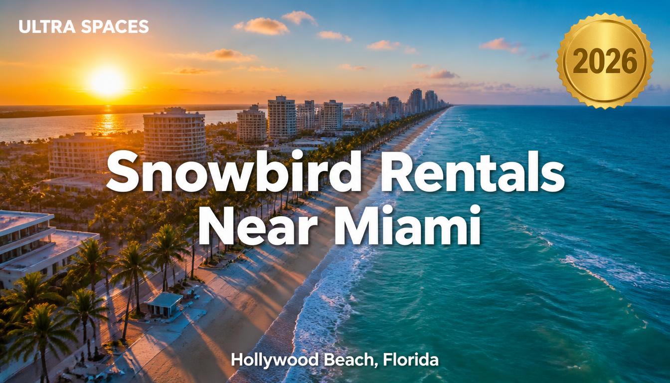 Snowbird Rentals Near Miami: Why Hollywood Beach FL is the Better Choice (2026) | Ultra Spaces