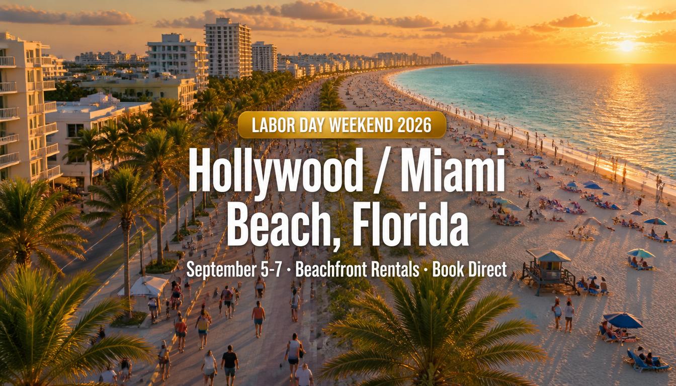Labor Day Weekend in Hollywood Beach, Florida — Beachfront Rentals and What to Do