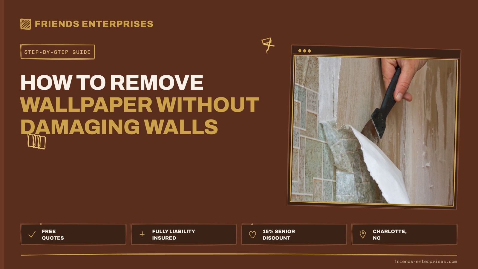 How to Remove Wallpaper Without Damaging Your Walls