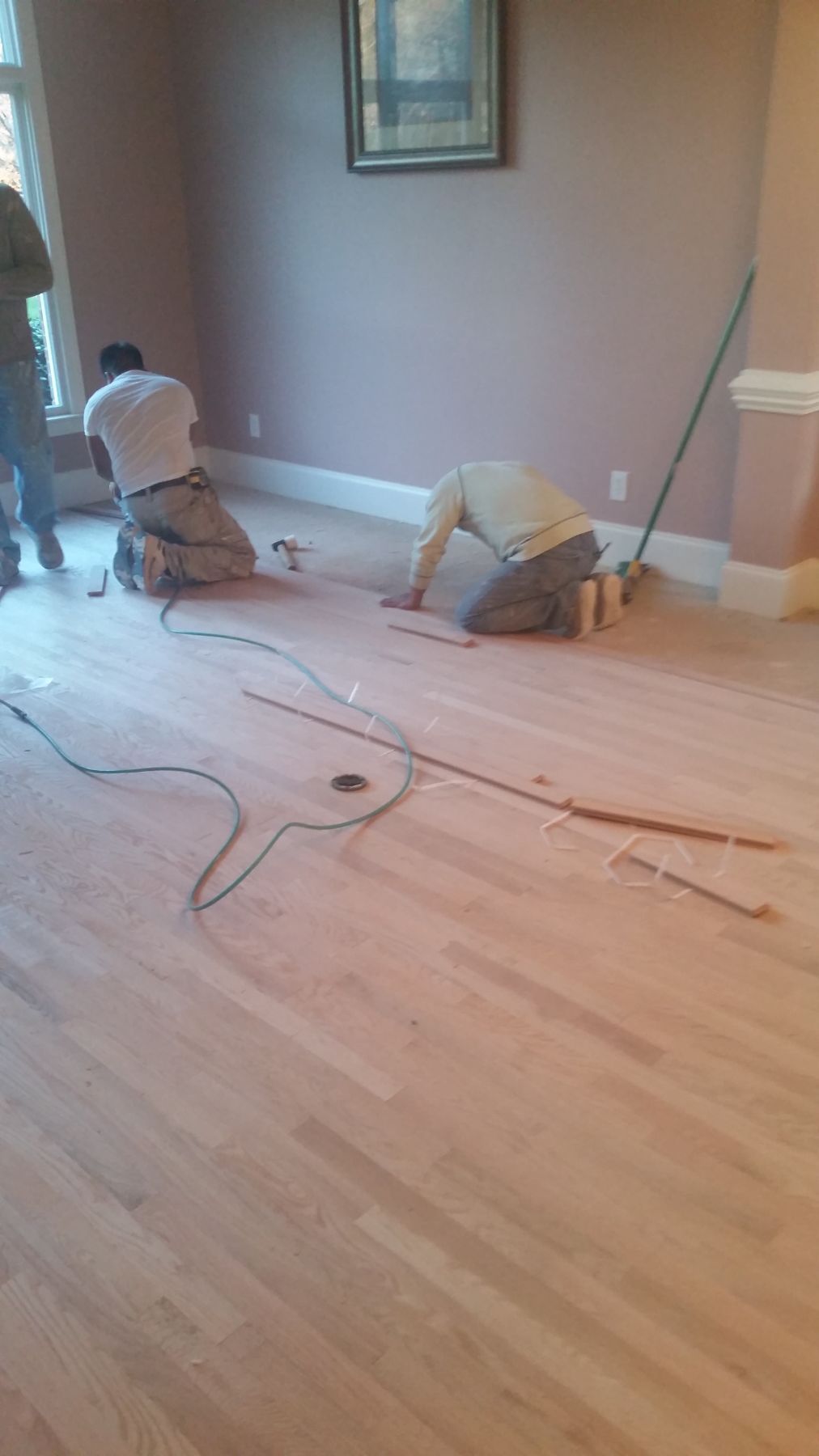 Sanding hardwood flooring