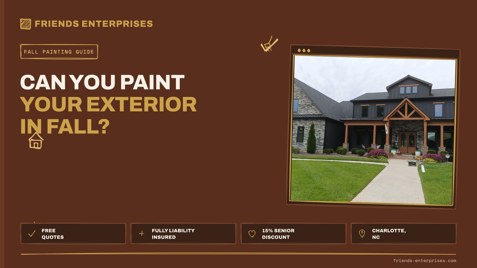 Can You Paint Your House Exterior in Fall? 7 Tips for Charlotte