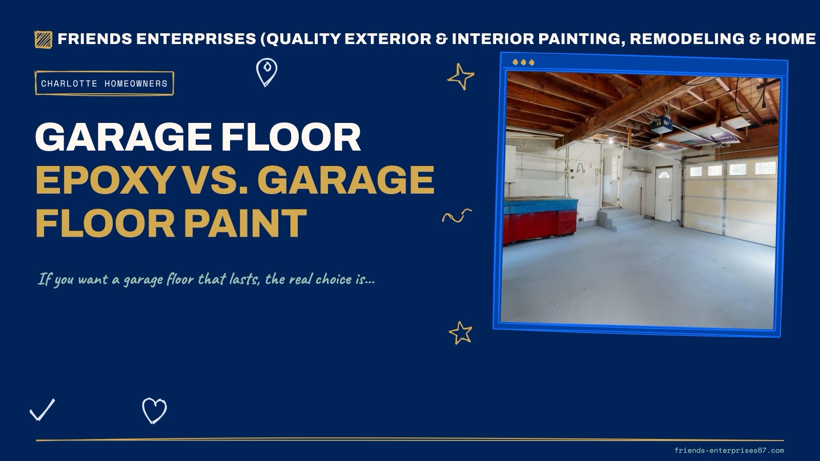 Garage Floor Epoxy vs. Garage Floor Paint
