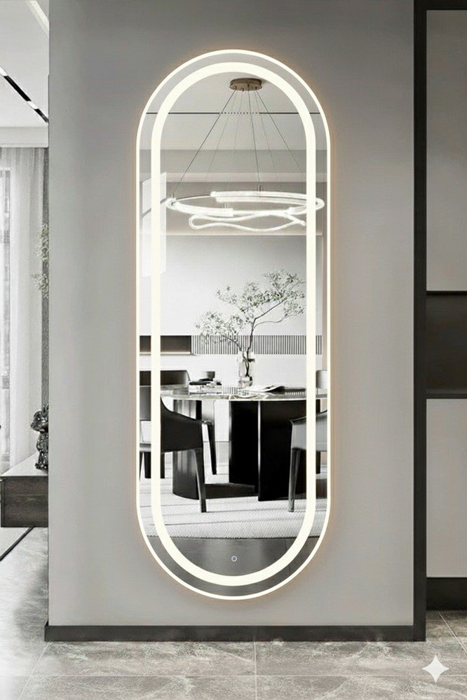 Capsule LED mirror