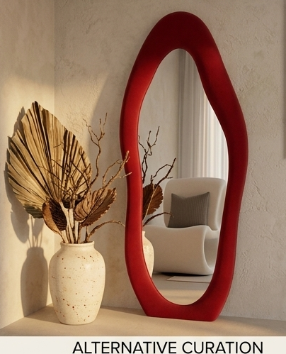 Luxe Cloud fabric mirror