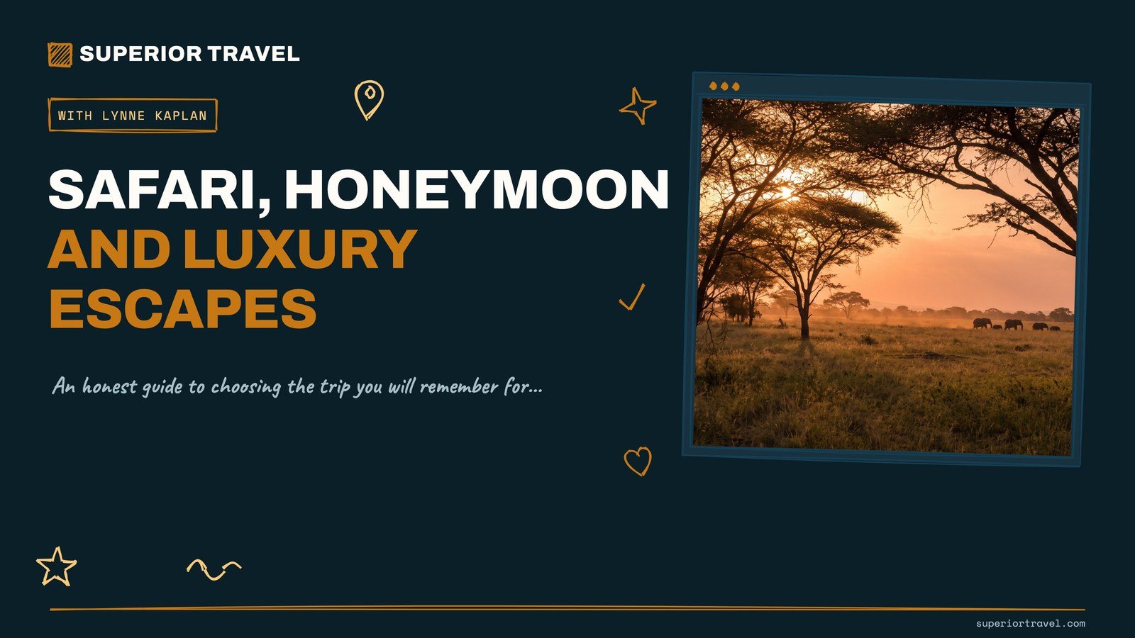 Safari, Honeymoon and Luxury Escapes - cover