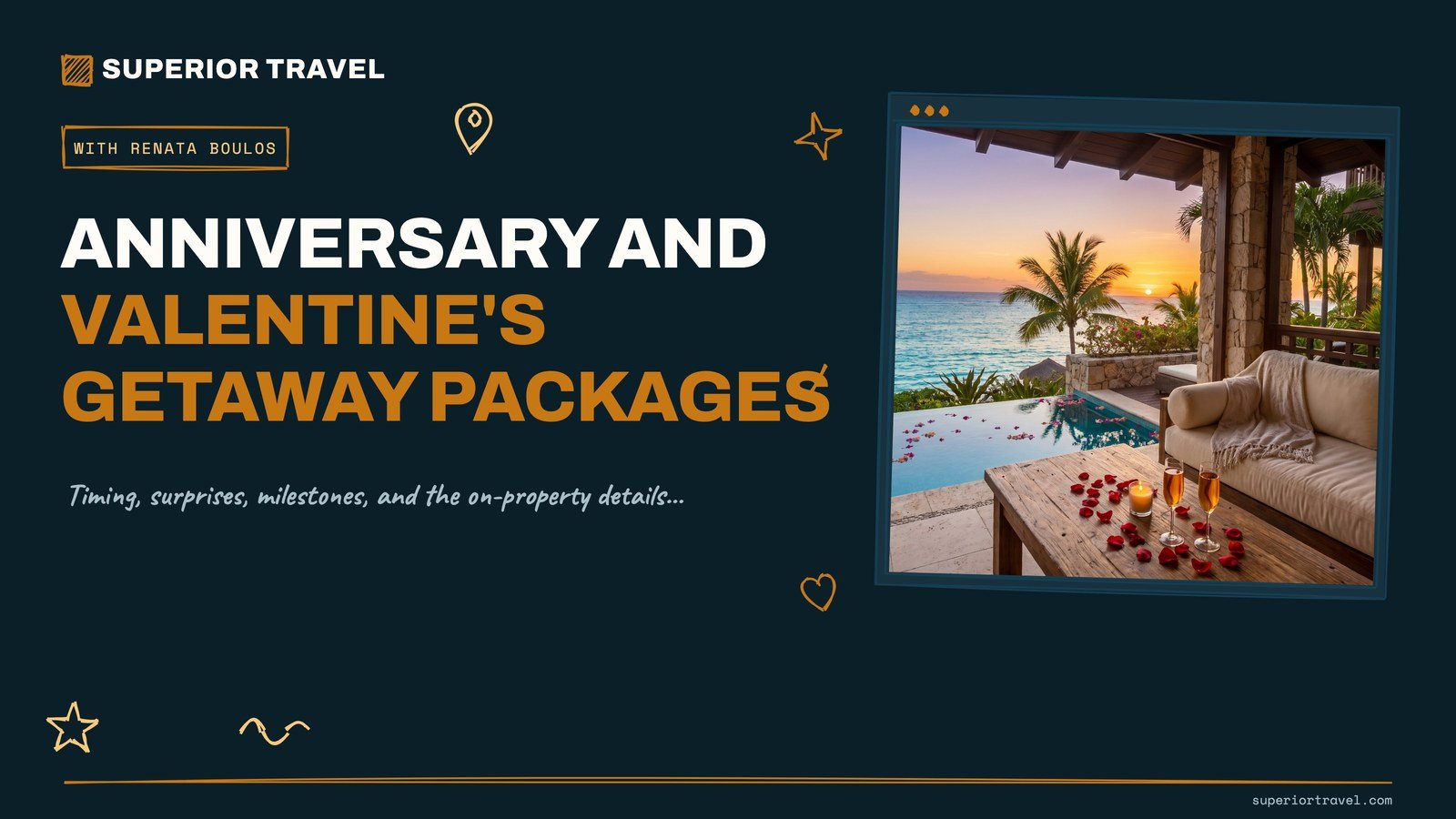 Anniversary and Valentine's Getaway Packages
