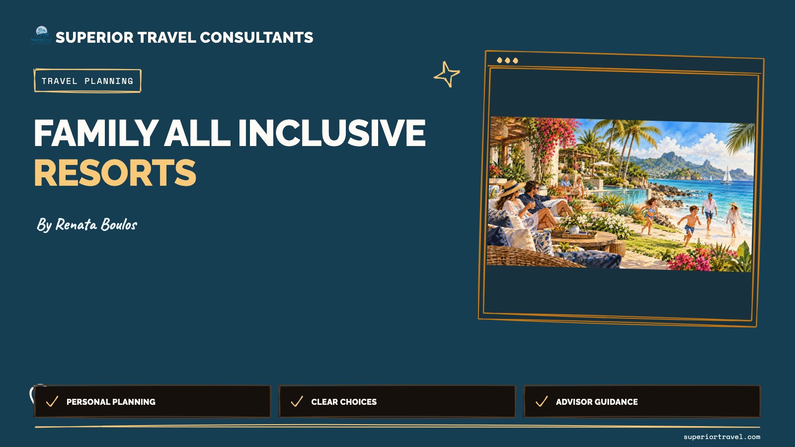 Family all inclusive resorts - Renata Boulos, Superior Travel Consultants