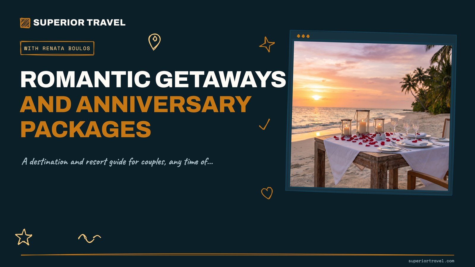 Romantic Getaway and Anniversary Packages - cover