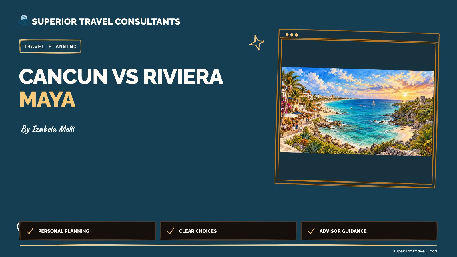 Cancun vs Riviera Maya - Izabela Melli, Superior Travel Consultants