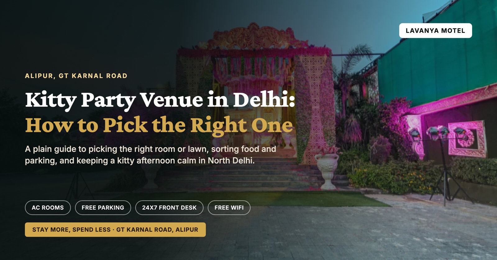 Kitty Party Venue in Delhi: How to Pick the Right One