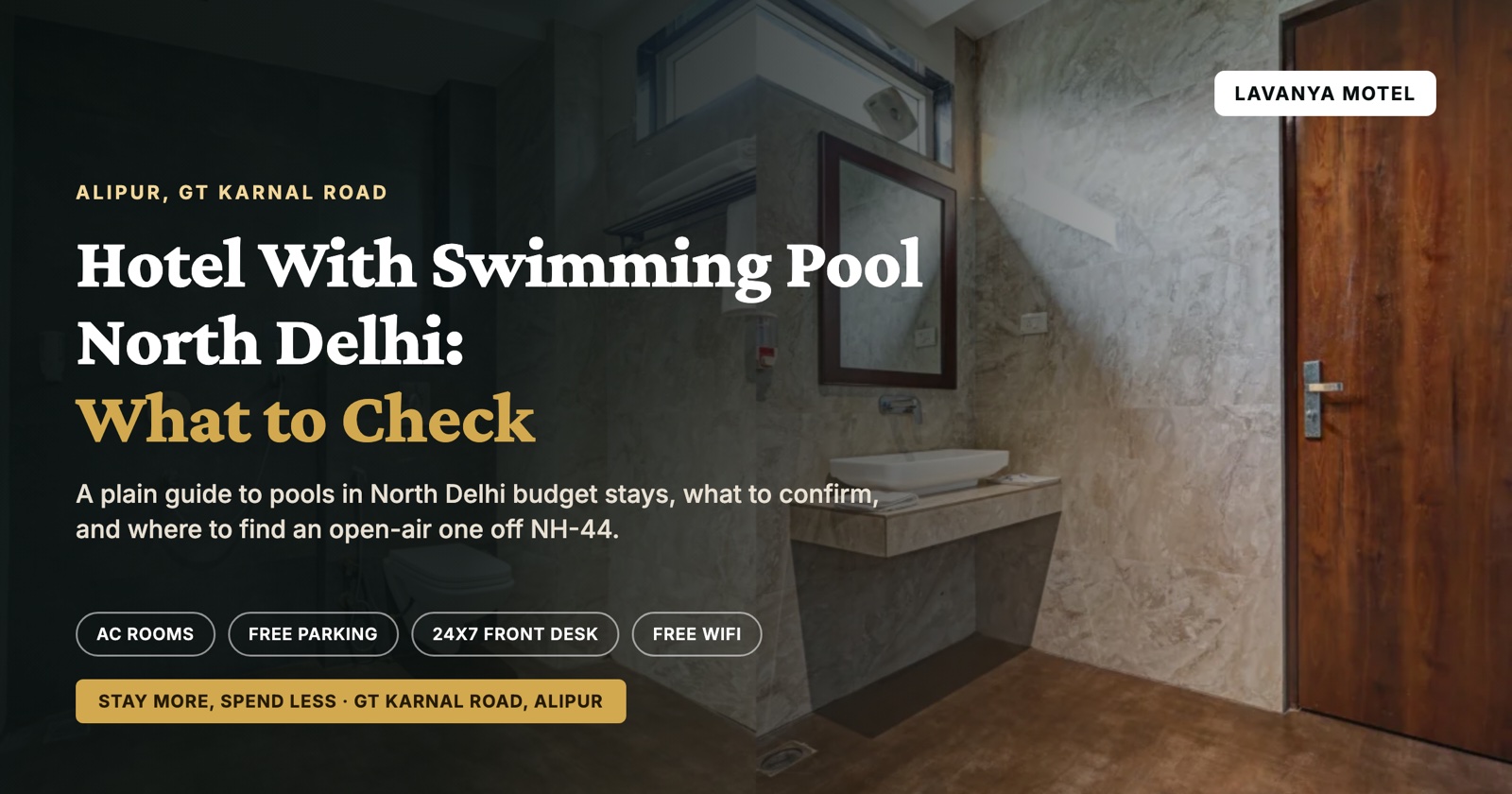 Hotel With Swimming Pool North Delhi: What to Check