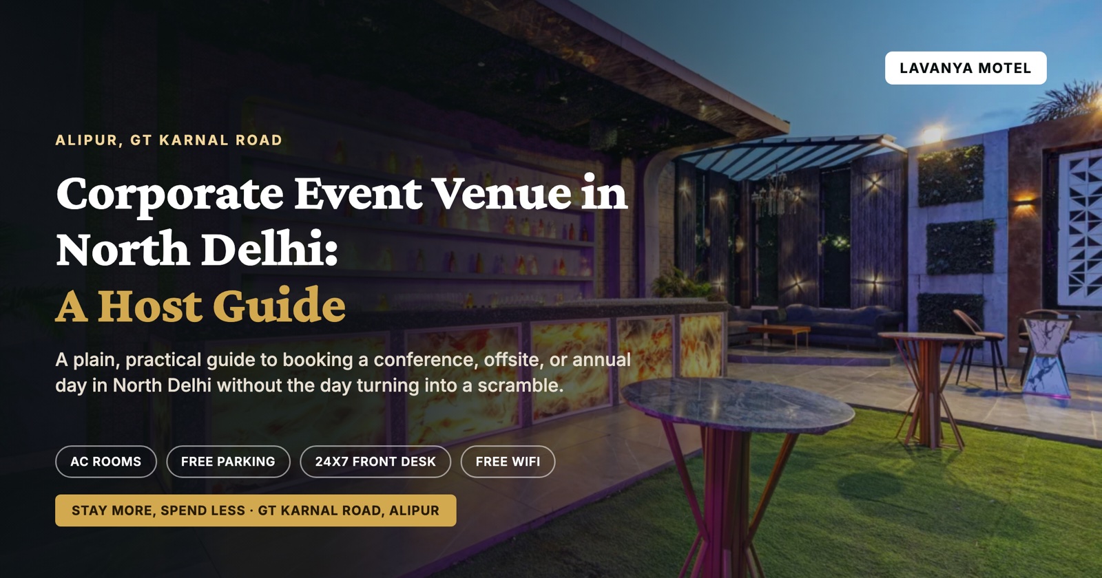 Corporate Event Venue in North Delhi: A Host Guide
