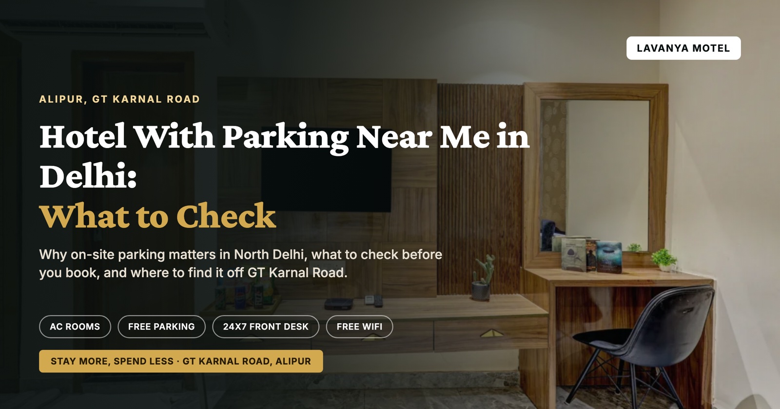 Hotel With Parking Near Me in Delhi: What to Check