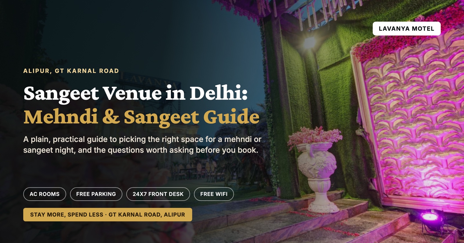 Sangeet Venue in Delhi: Mehndi & Sangeet Guide