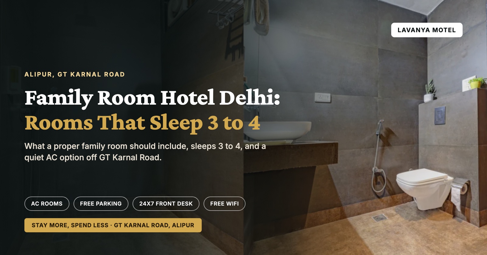 Family Room Hotel Delhi: Rooms That Sleep 3 to 4