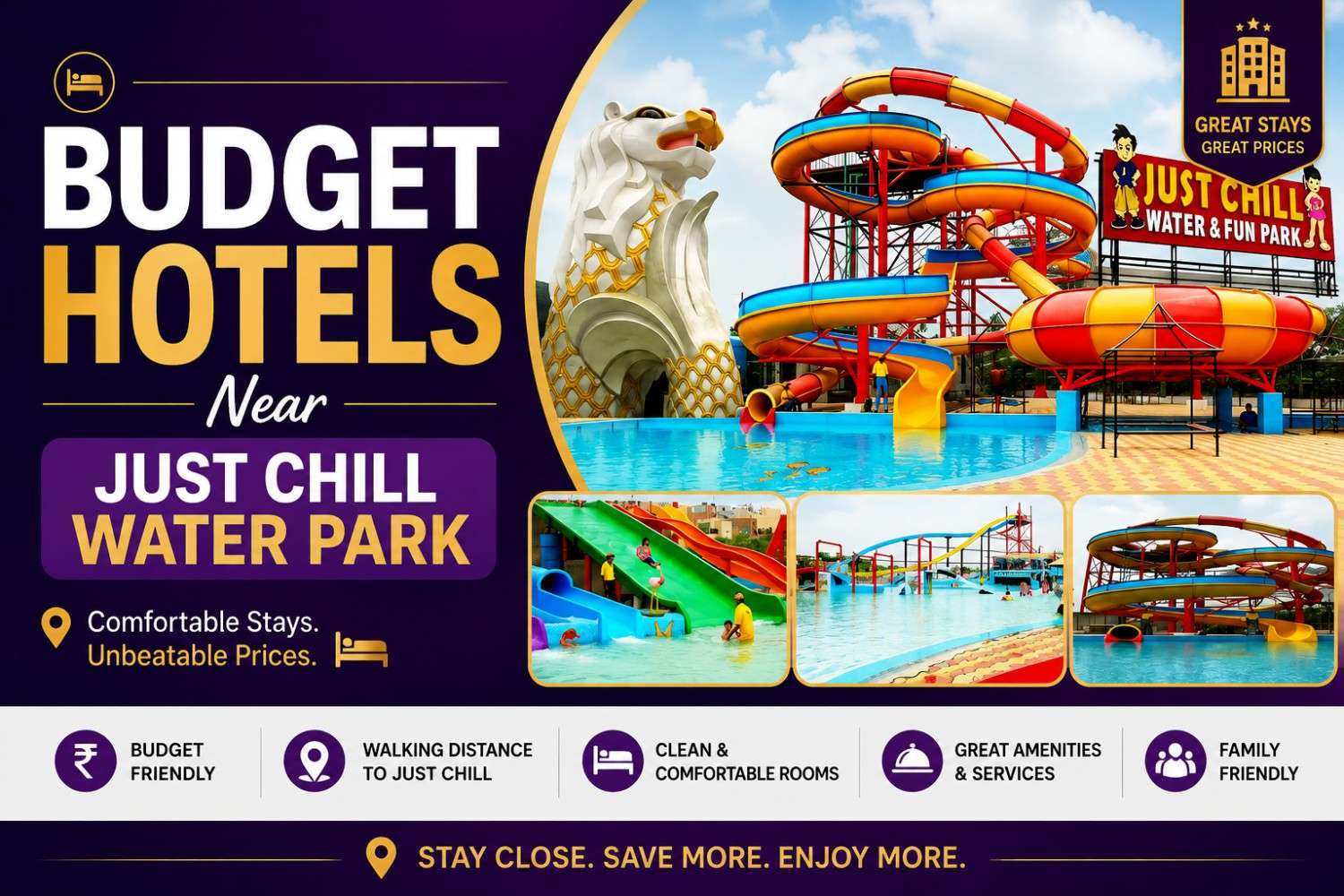Budget Hotels Near Just Chill Water Park