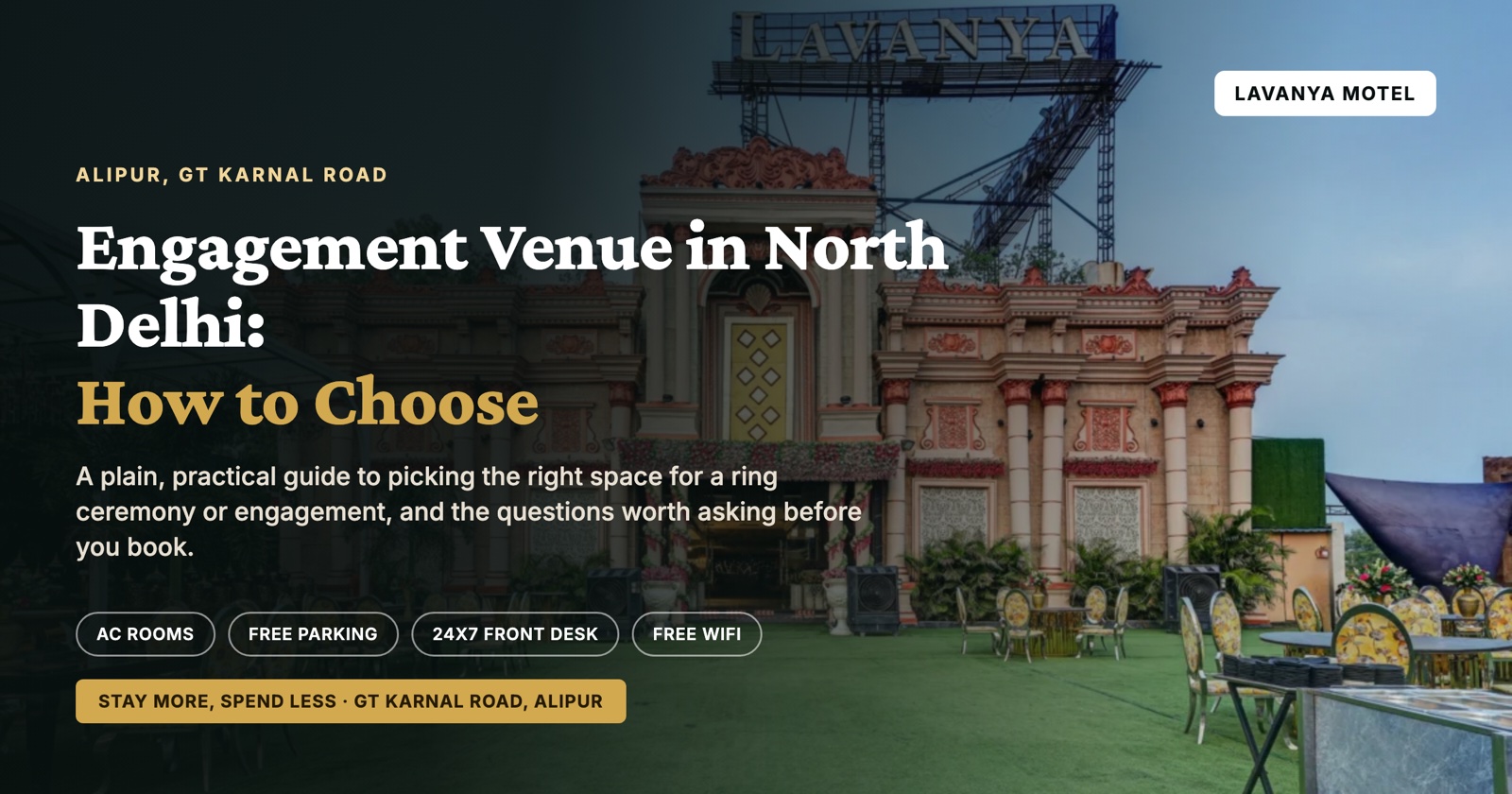 Engagement Venue in North Delhi: How to Choose
