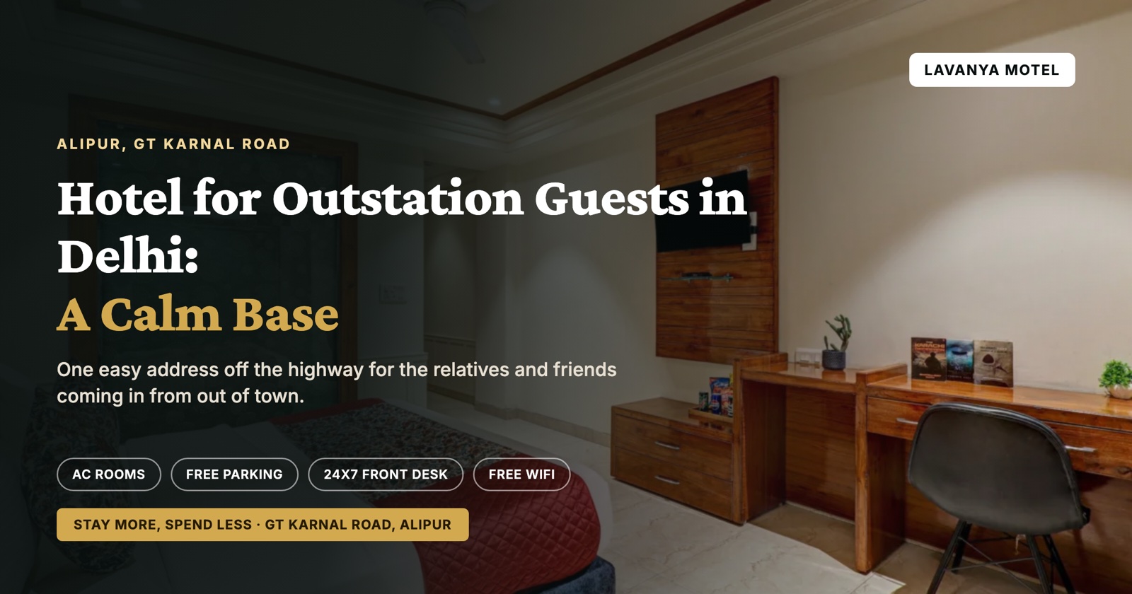 Hotel for Outstation Guests in Delhi: A Calm Base