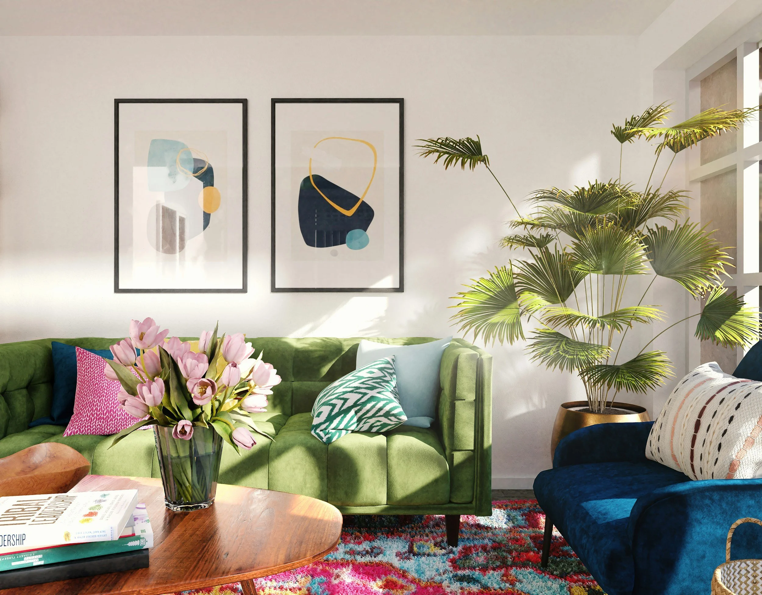 Calm and welcoming therapy room