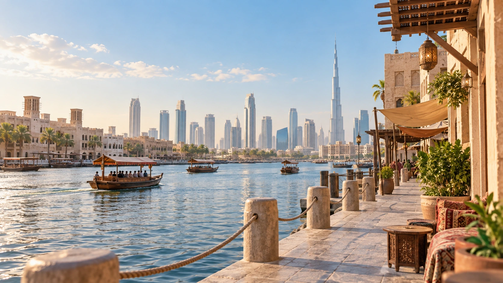 Editorial illustration for Gulf travel planning