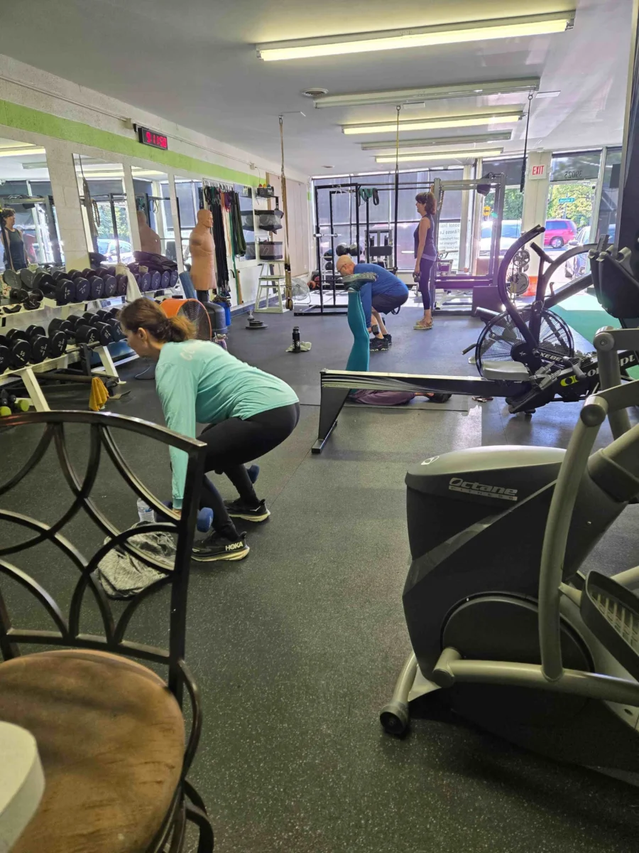 Personal training session at Health Targeted Solutions in Clinton Township