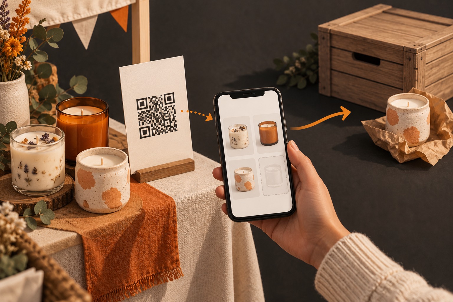 Candle Craft Fair QR Pages: Send Shoppers To The Right Products