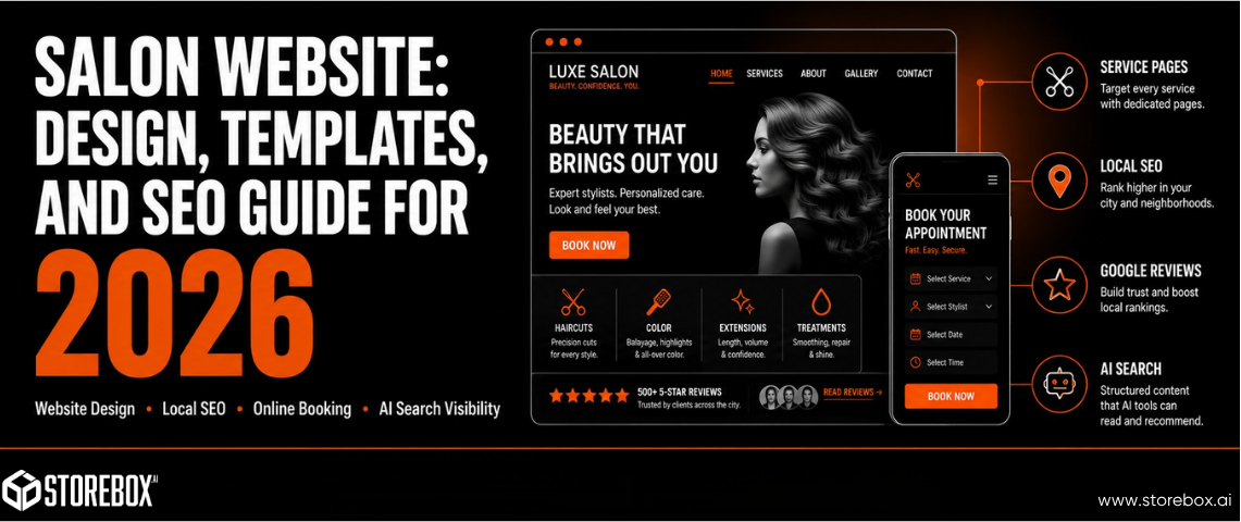 Salon Website: Design, Templates, and SEO Guide for 2026