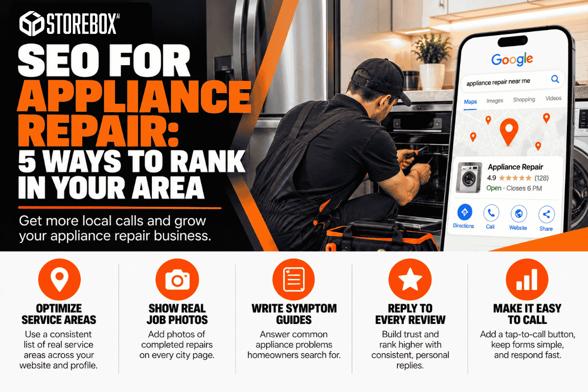 SEO for Appliance Repair: 5 Ways to Rank in Your Area (2026)