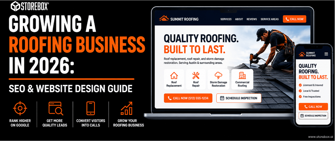 Growing a Roofing Business in 2026: SEO & Website Design Guide