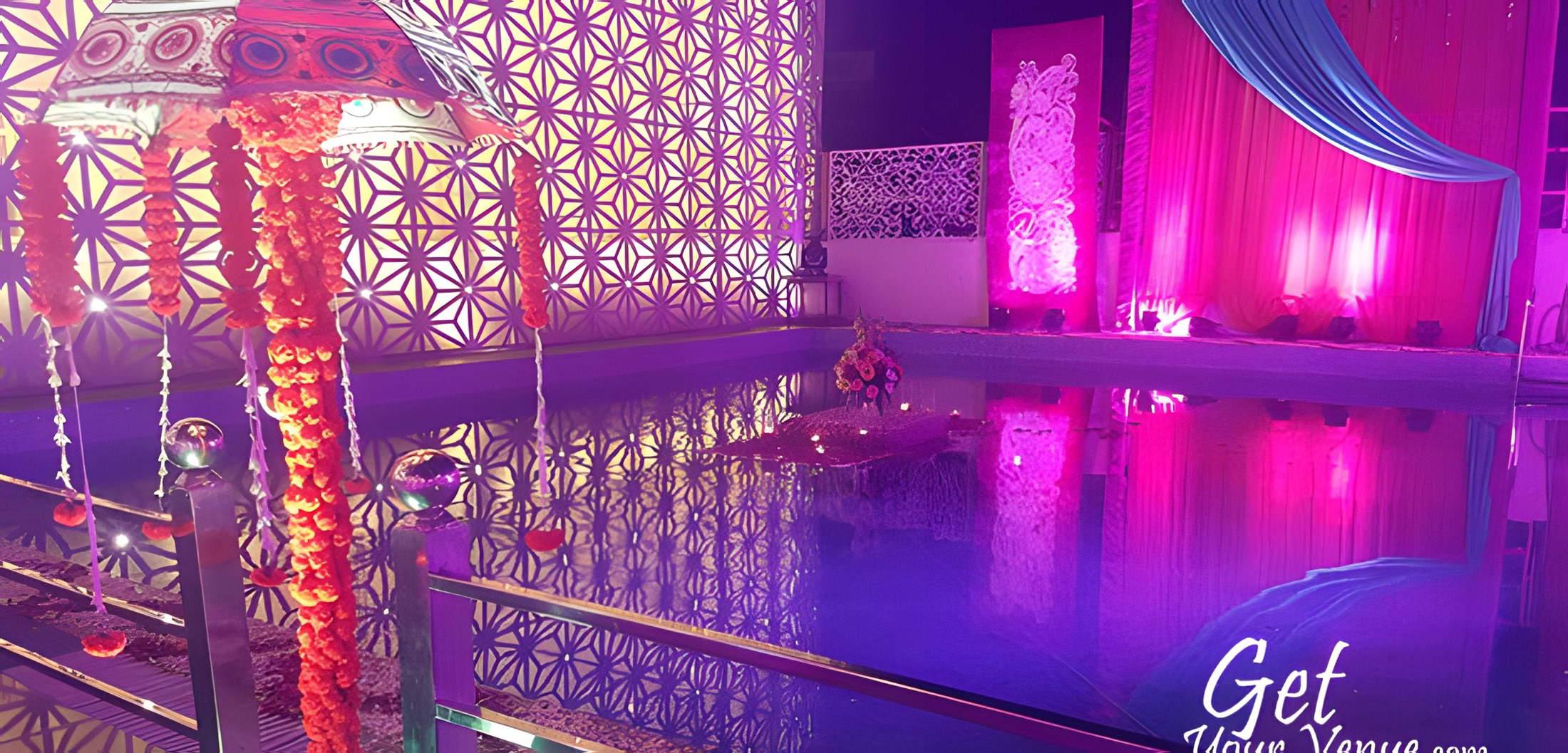 Poolside mandap